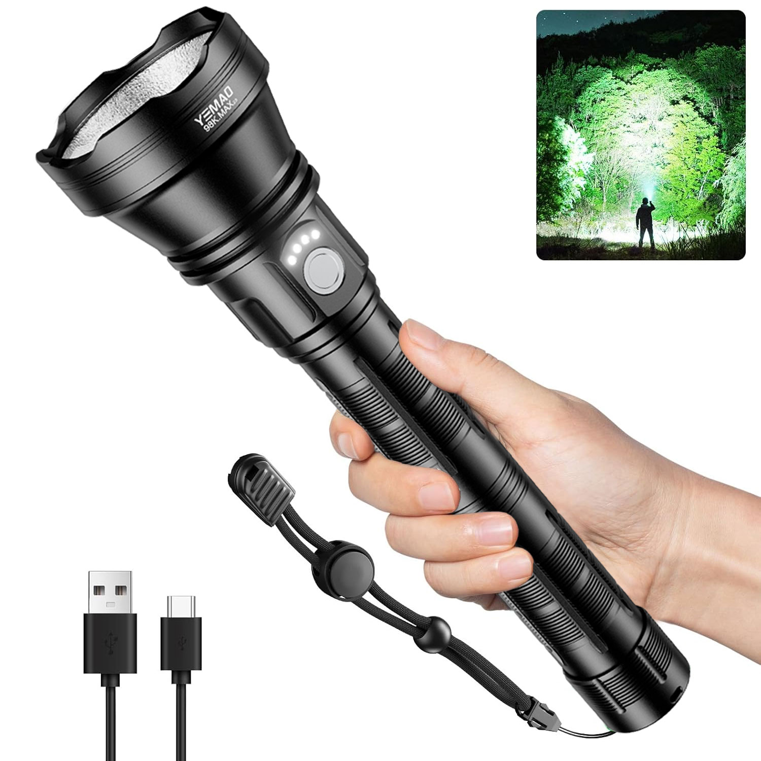 Outdoor Camping Decor - YM-98K 2.0 PROMAX 5200LM Super Bright