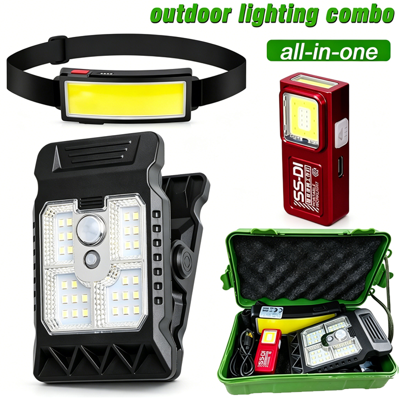 Outdoor Camping Glamping Share - Rechargeable IPX6 Outdoor Lighting Combo Kit