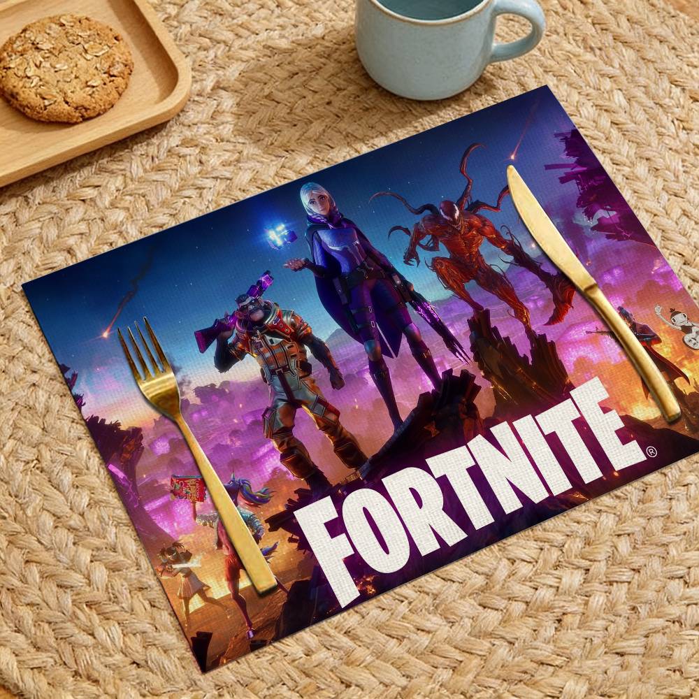Outdoor Camping Games - Hot F-Fortnite Game Placemats For Cafes