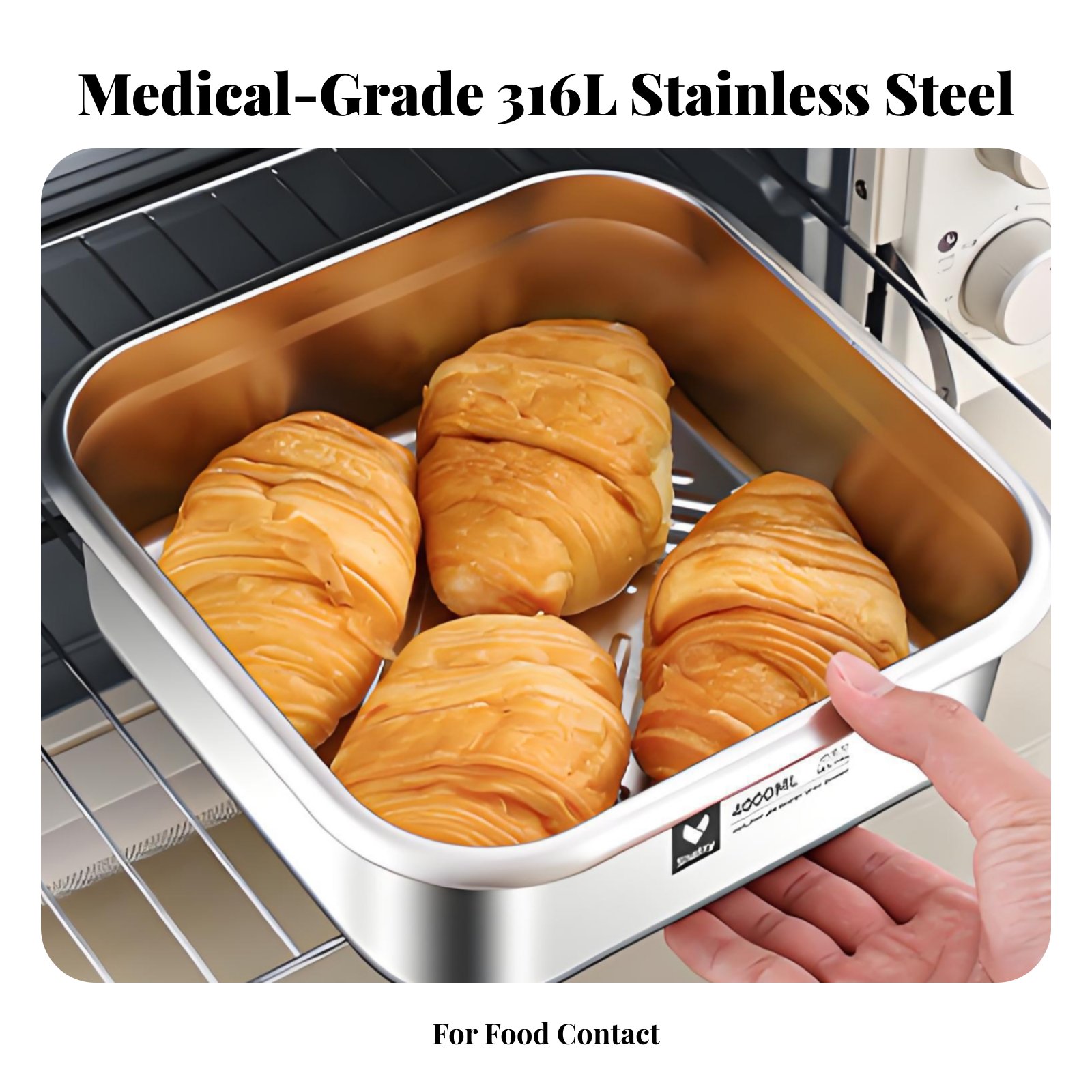 Outdoor Camping Food - 316 Stainless Steel Bento Box, Leakproof
