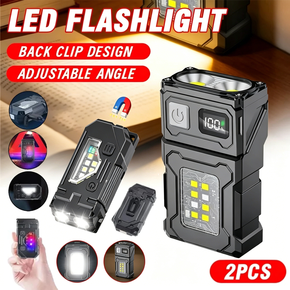 Outdoor Camping Decor - Mini USB Recharge LED Flashlight Tail