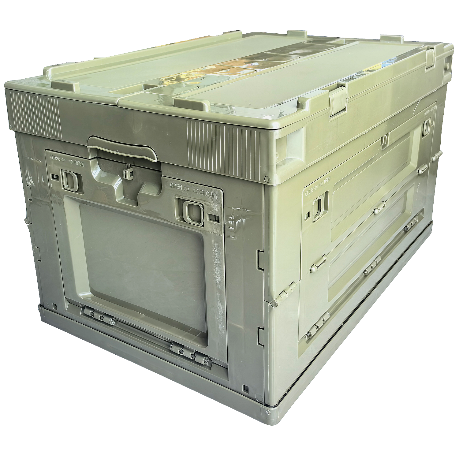 Outdoor Camping Bin - 65L PP Folding Storage Box Car