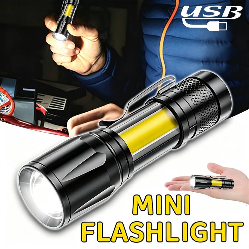Outdoor Camping Decor - Mini LED Flashlight COB Floodlight Portable
