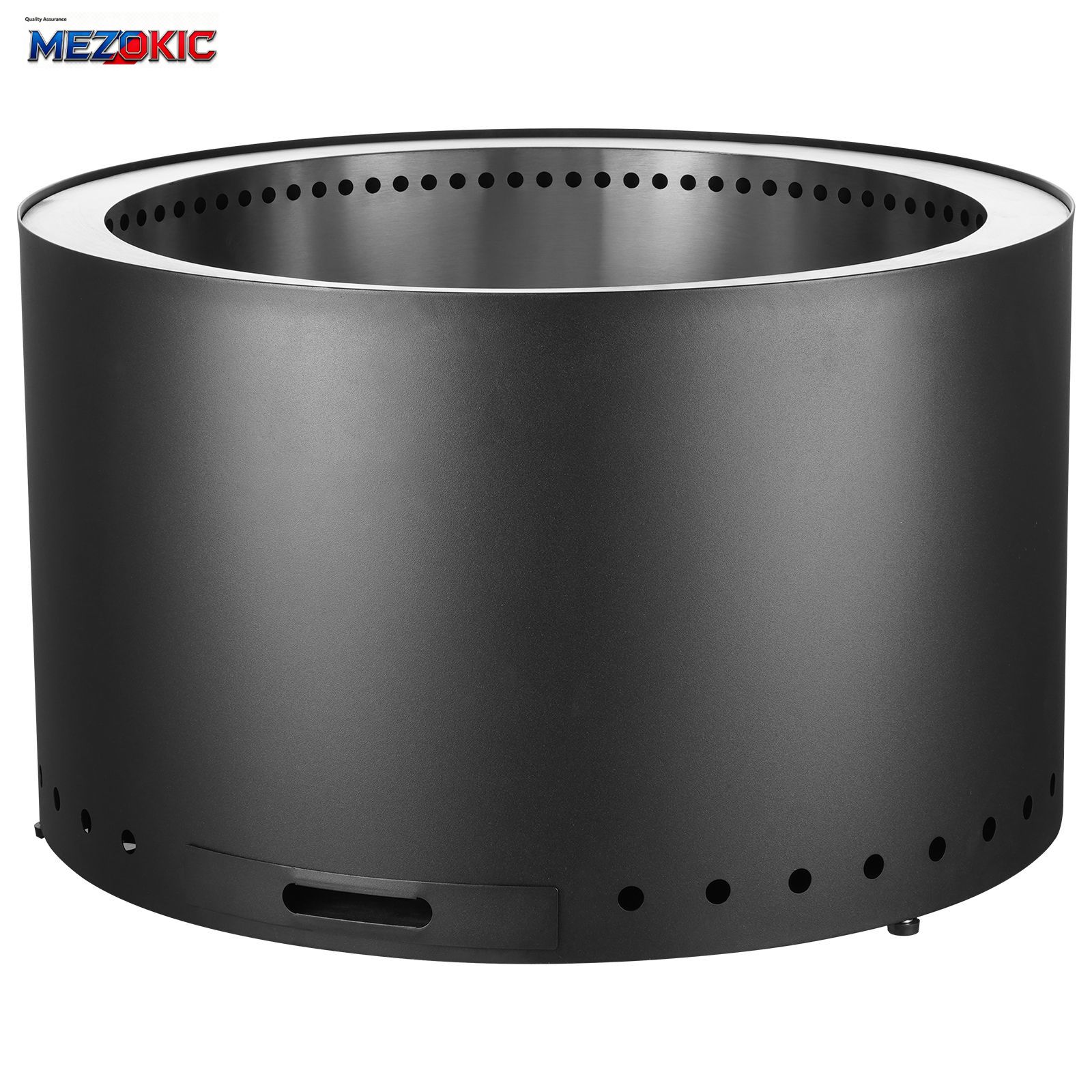 Outdoor Camping Wood Burning Stove - Smokeless Fire Pit Stove Bonfire, H: