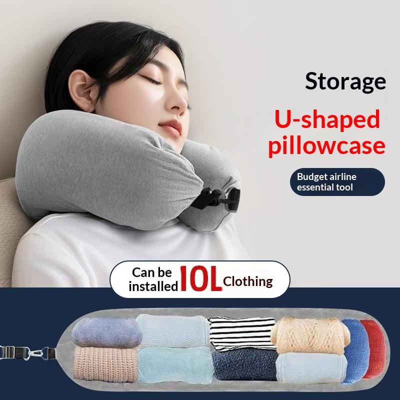 Camping Outdoor Clothing - U Shaped Travel Neck Pillow with