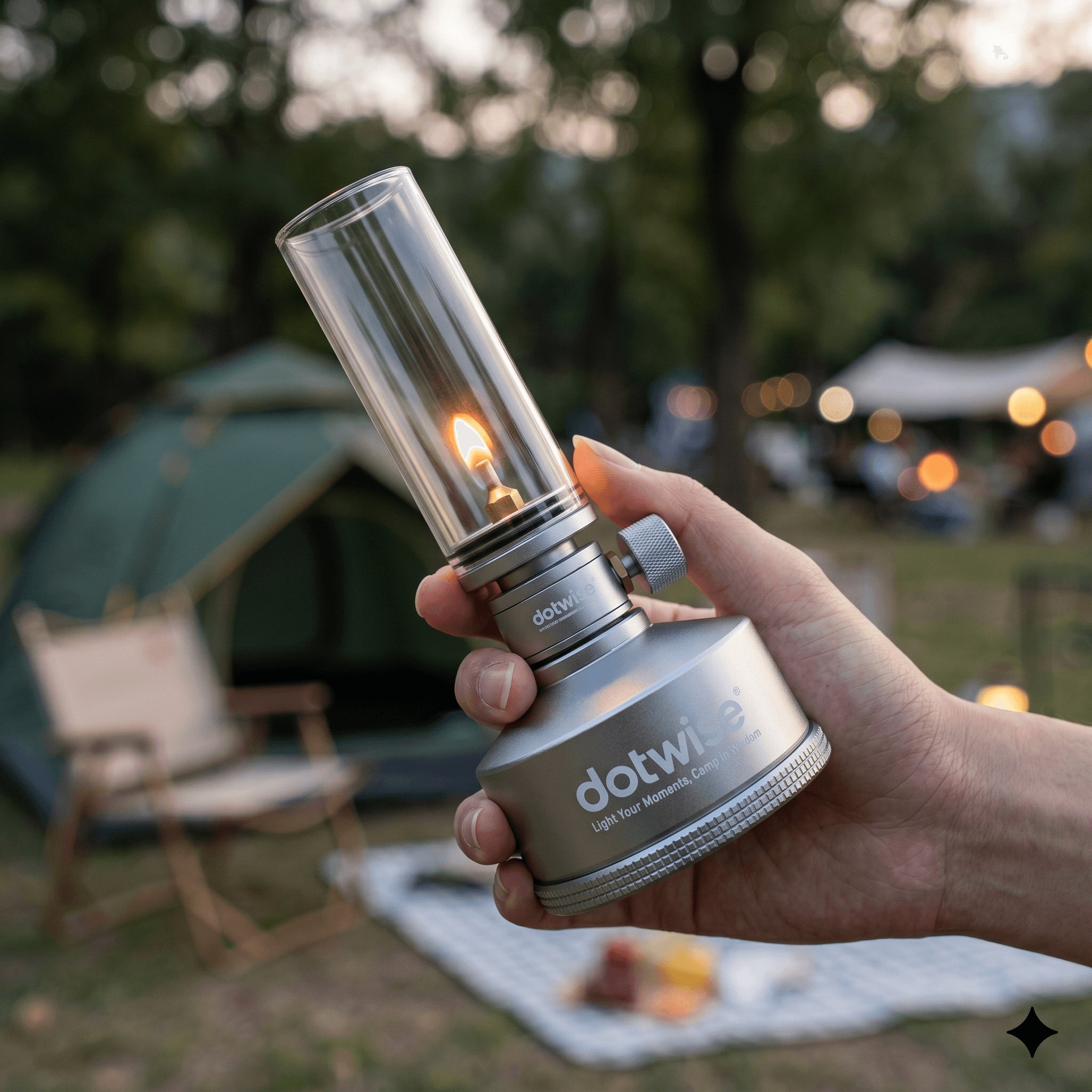 Outdoor Camping Glamping Share - Dotwise Portable Windproof Camping Lantern Set