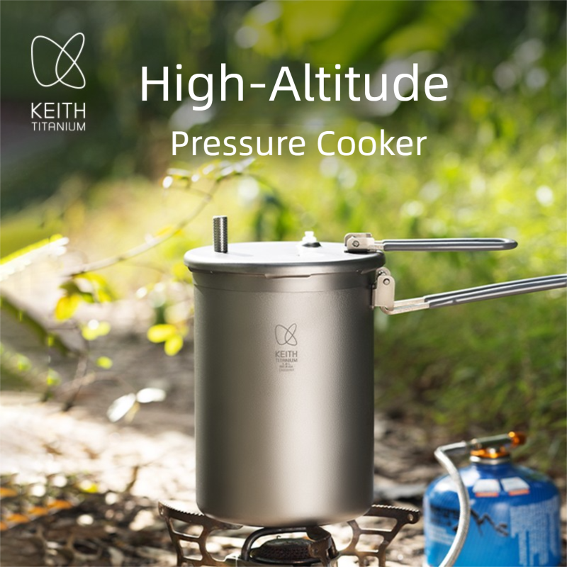 Outdoor Camping Games - Keith Pure Titanium Outdoor Pressure Cooker