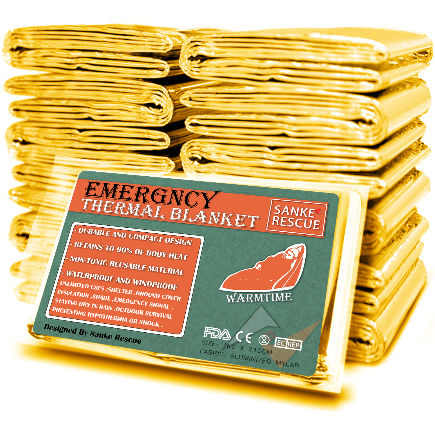 Survival Kit - Emergency Blanket Outdoor Survive First Aid