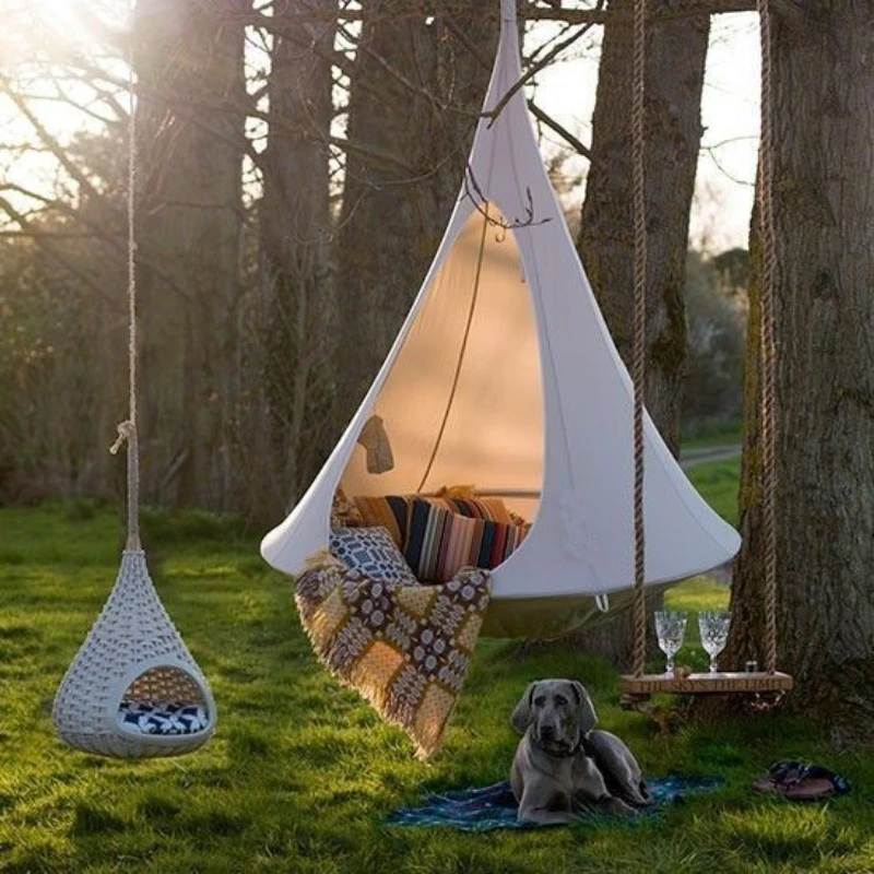 Outdoor Camping Games - Children Swing Outdoor Garden Camp Hammock