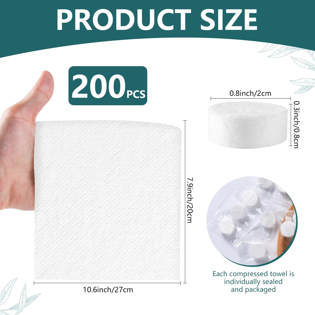 200 Pieces Compressed Towels P - Portable Camp Toilet incelemesi ve fiyatı
