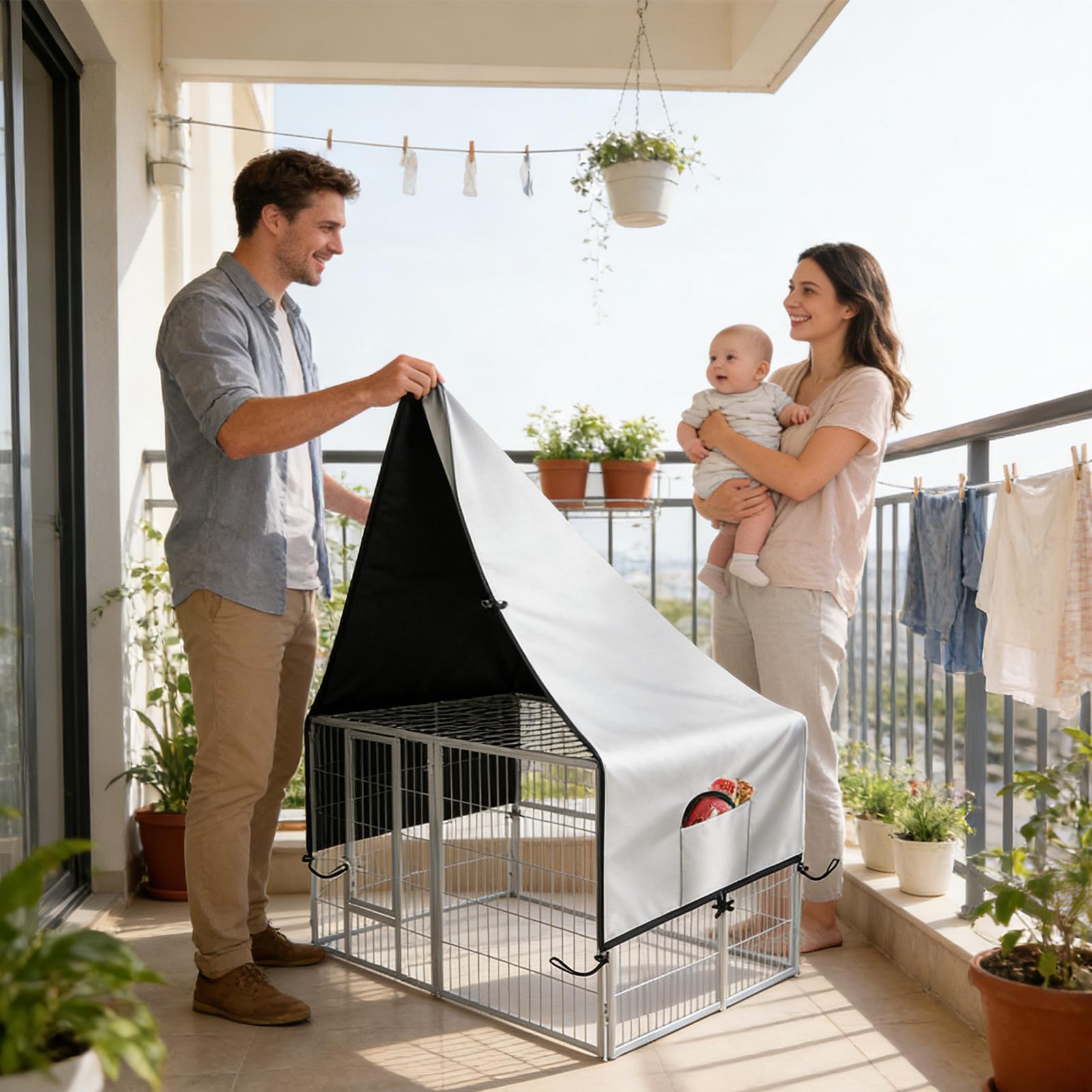 Crate Cover 210D Oxford Privac - Outdoor Camping Dog Kennel incelemesi ve fiyatı