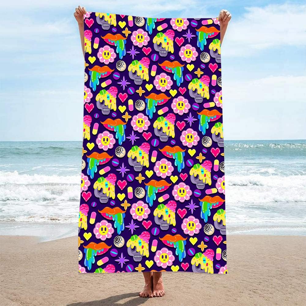 Abstract Beach Towel 70x140CM  - Camp Towel Microfiber incelemesi ve fiyatı