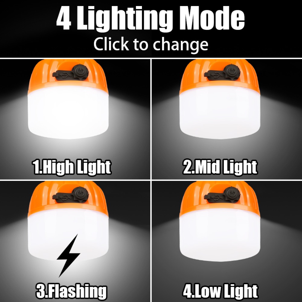 Portable Mini Camping Lamp 4 L - Outdoor Camping Tent Waterproof incelemesi ve fiyatı
