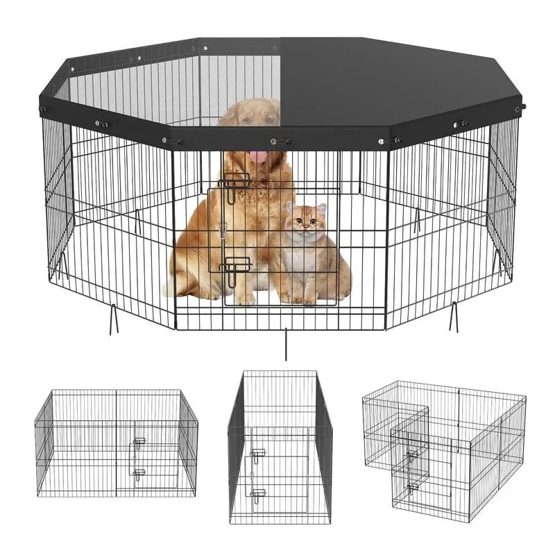 Dog Playpen, 8 Panels Foldable - Outdoor Camping Dog Kennel incelemesi ve fiyatı