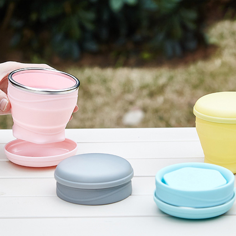 1Pcs Food Grade Silicone Foldi - Outdoor Camping Food incelemesi ve fiyatı