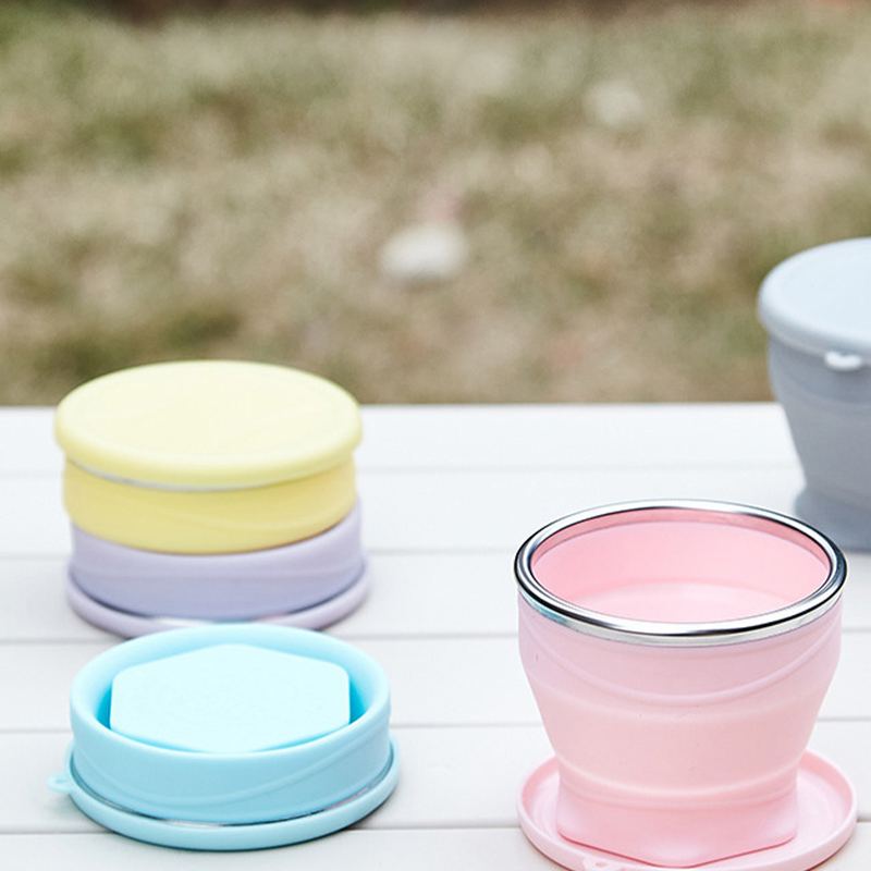 1Pcs Food Grade Silicone Foldi - Outdoor Camping Food incelemesi ve fiyatı