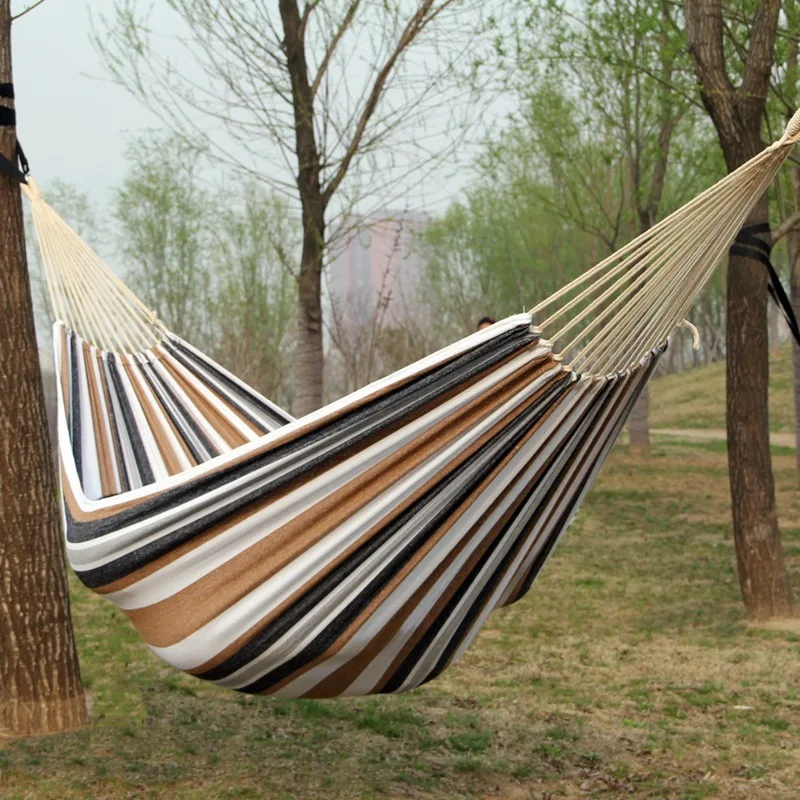 Canvas No Wooden Stick Hammock - Outdoor Indoor Camping incelemesi ve fiyatı