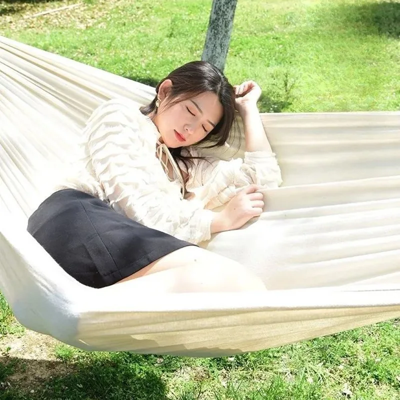 Canvas No Wooden Stick Hammock - Outdoor Indoor Camping incelemesi ve fiyatı