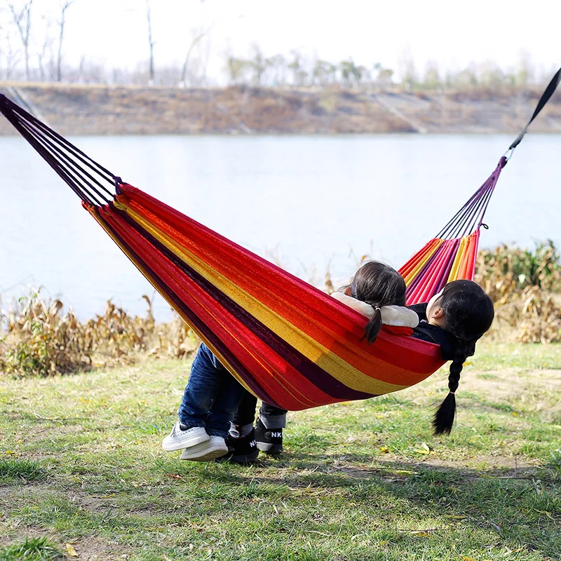 Canvas No Wooden Stick Hammock - Outdoor Indoor Camping incelemesi ve fiyatı