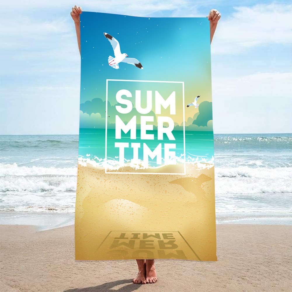 Letter Palm Tree Beach Towel 1 - Camp Towel Microfiber incelemesi ve fiyatı