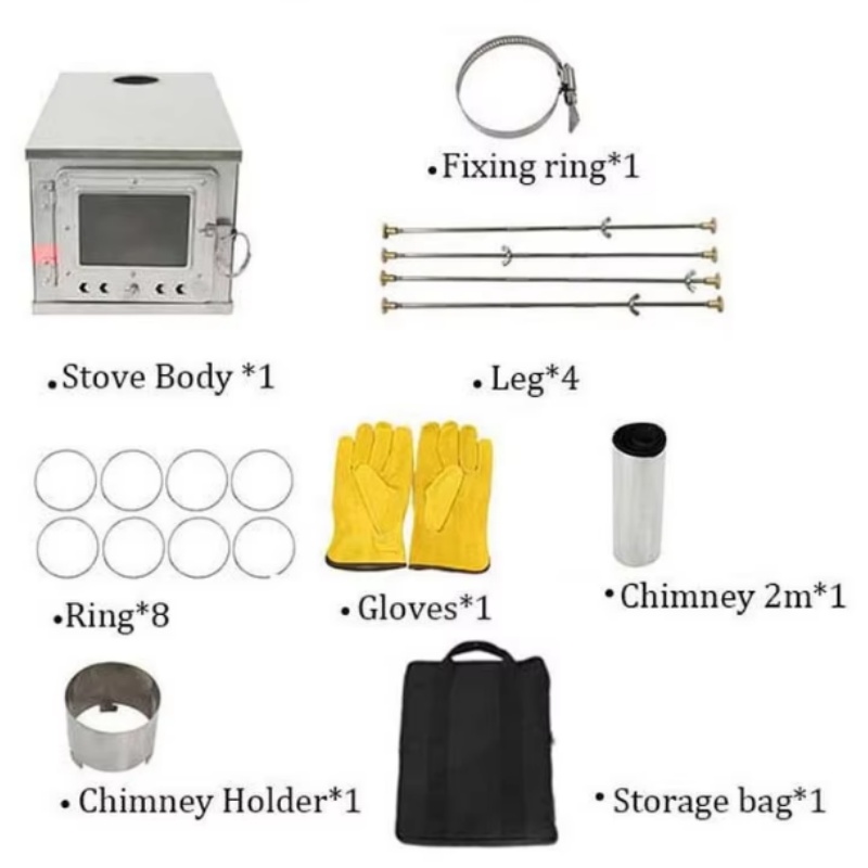 Foldable  Tent Stove Lightweig - Outdoor Camping Wood Burning Stove incelemesi ve fiyatı