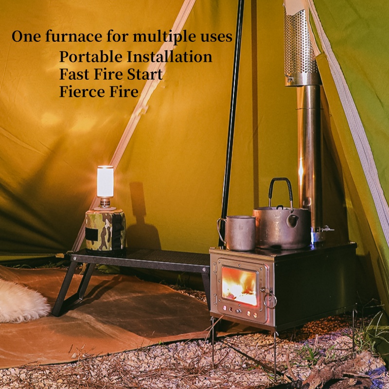 Foldable  Tent Stove Lightweig - Outdoor Camping Wood Burning Stove incelemesi ve fiyatı