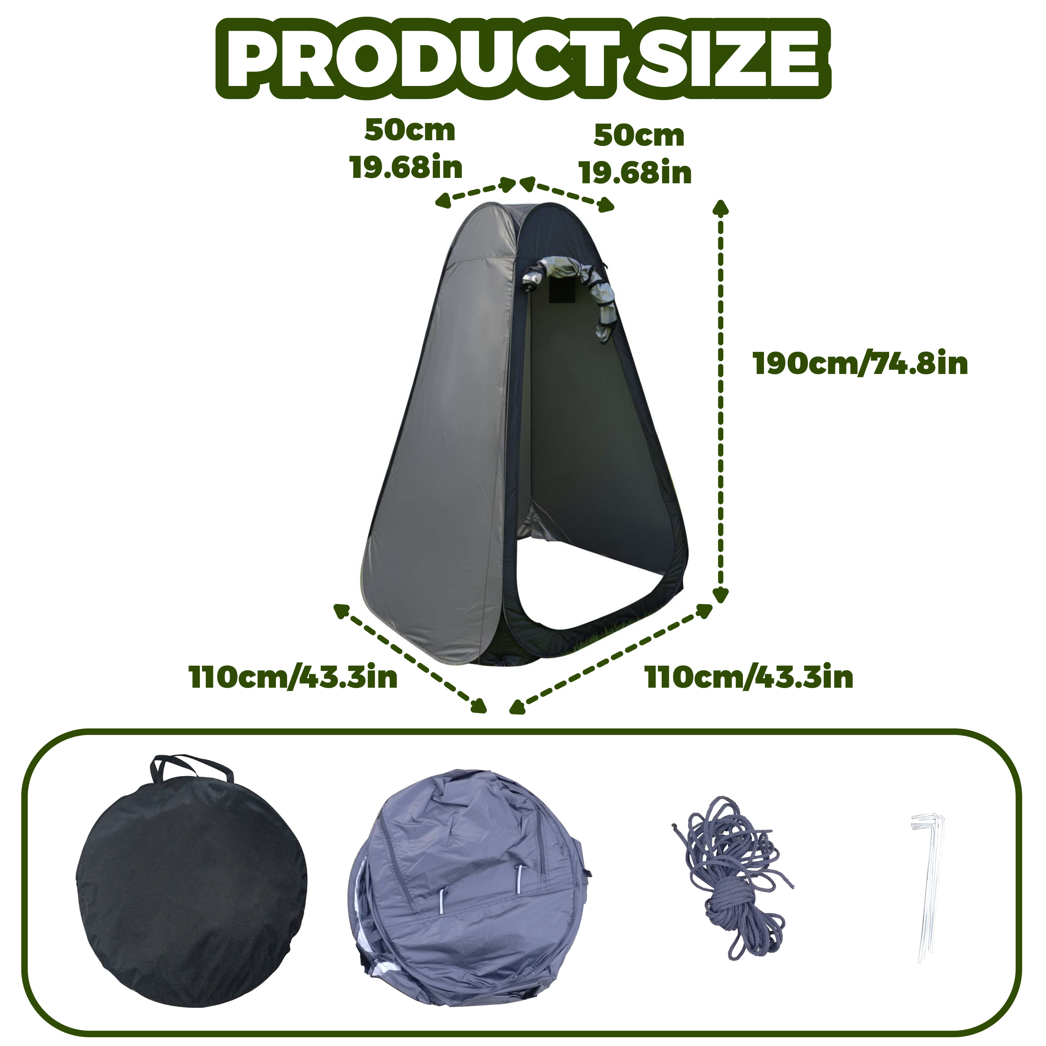 Portable Pop-Up Privacy Tent O - Portable Camp Toilet incelemesi ve fiyatı