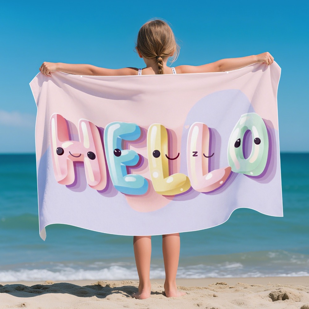Cartoon Pattern Beach Towel Ki - Outdoor Camping Blanket incelemesi ve fiyatı