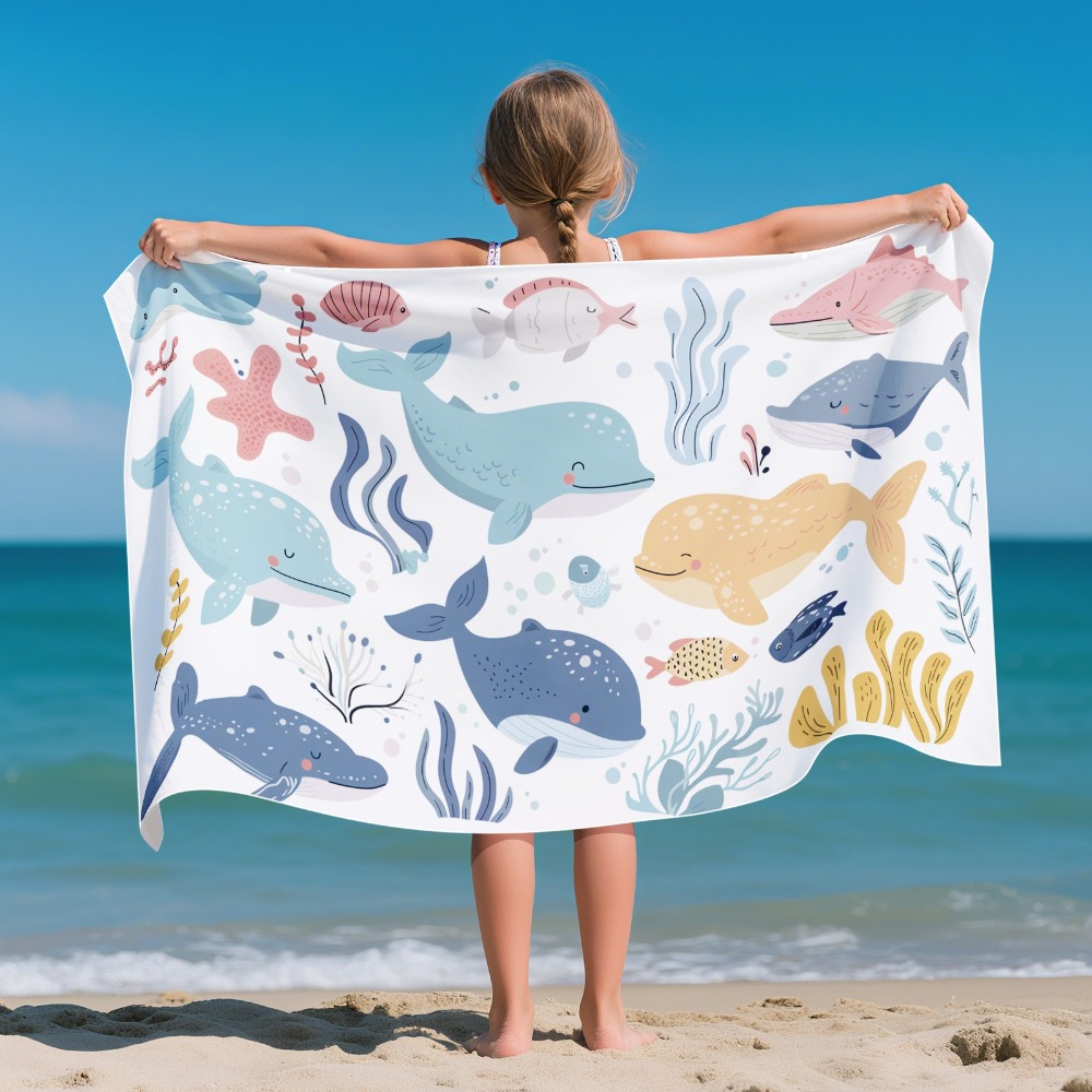 Cartoon Pattern Beach Towel Ki - Outdoor Camping Blanket incelemesi ve fiyatı