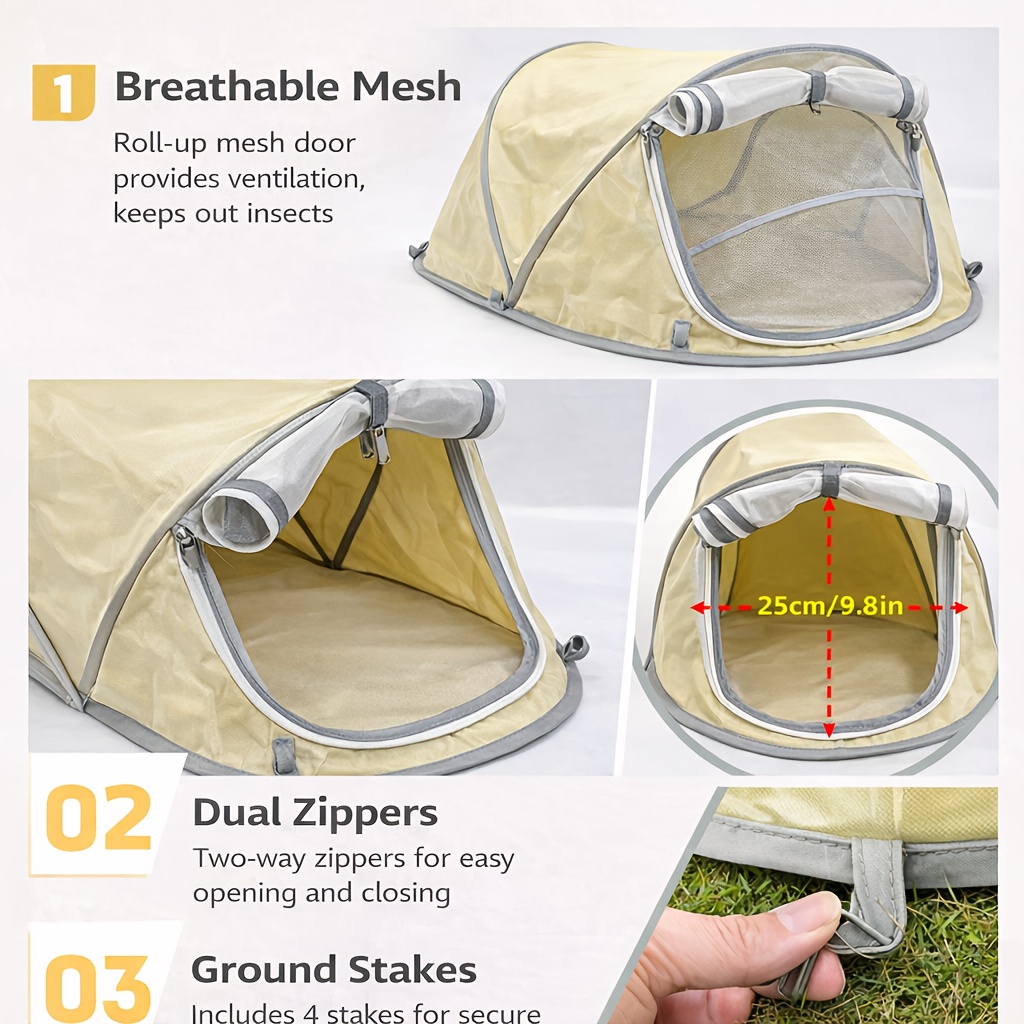 Foldable Pet Tent Portable Dog - Outdoor Camping Dog Kennel incelemesi ve fiyatı