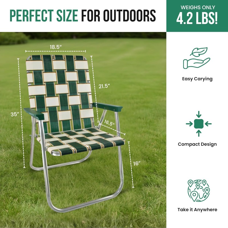 Lawn Chair USA Folding Aluminu - Outdoor Camping Usa incelemesi ve fiyatı