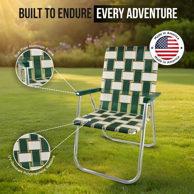 Lawn Chair USA Folding Aluminu - Outdoor Camping Usa incelemesi ve fiyatı