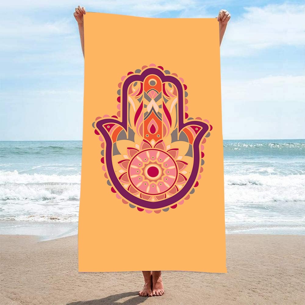 HAMSA Pattern Beach Towel27x55 - Camp Towel Microfiber incelemesi ve fiyatı