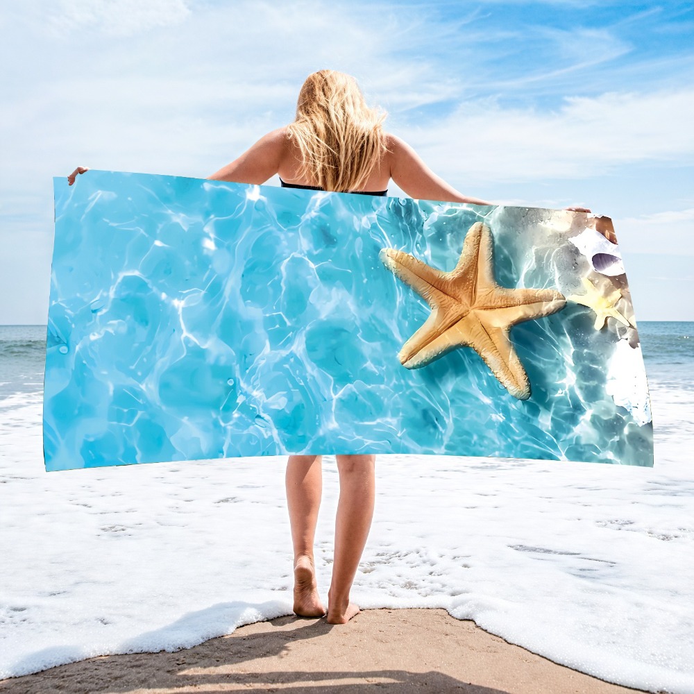 27.5x55inch Blue Ocean Jellyfi - Camp Towel Microfiber incelemesi ve fiyatı