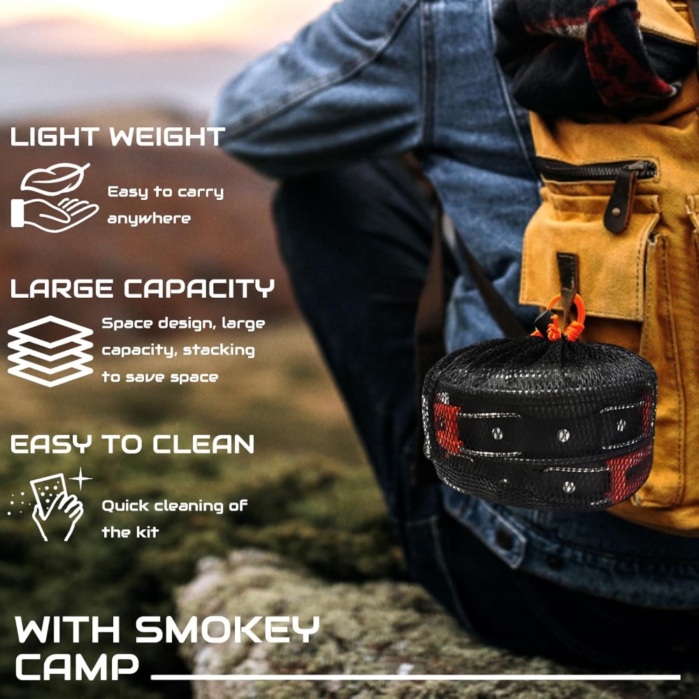 7Pcs Camping Pan Set - Backpac - Survival Kit incelemesi ve fiyatı