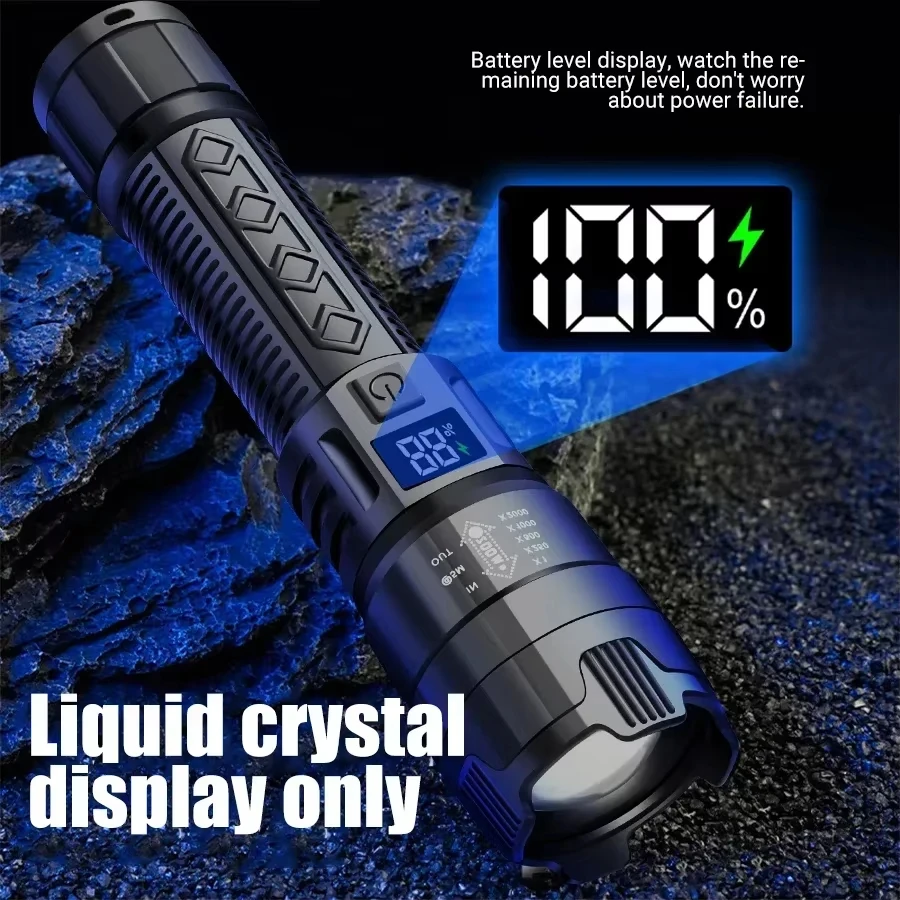 Tactical LED Flashlight 2000LM - Outdoor Camping Decor incelemesi ve fiyatı