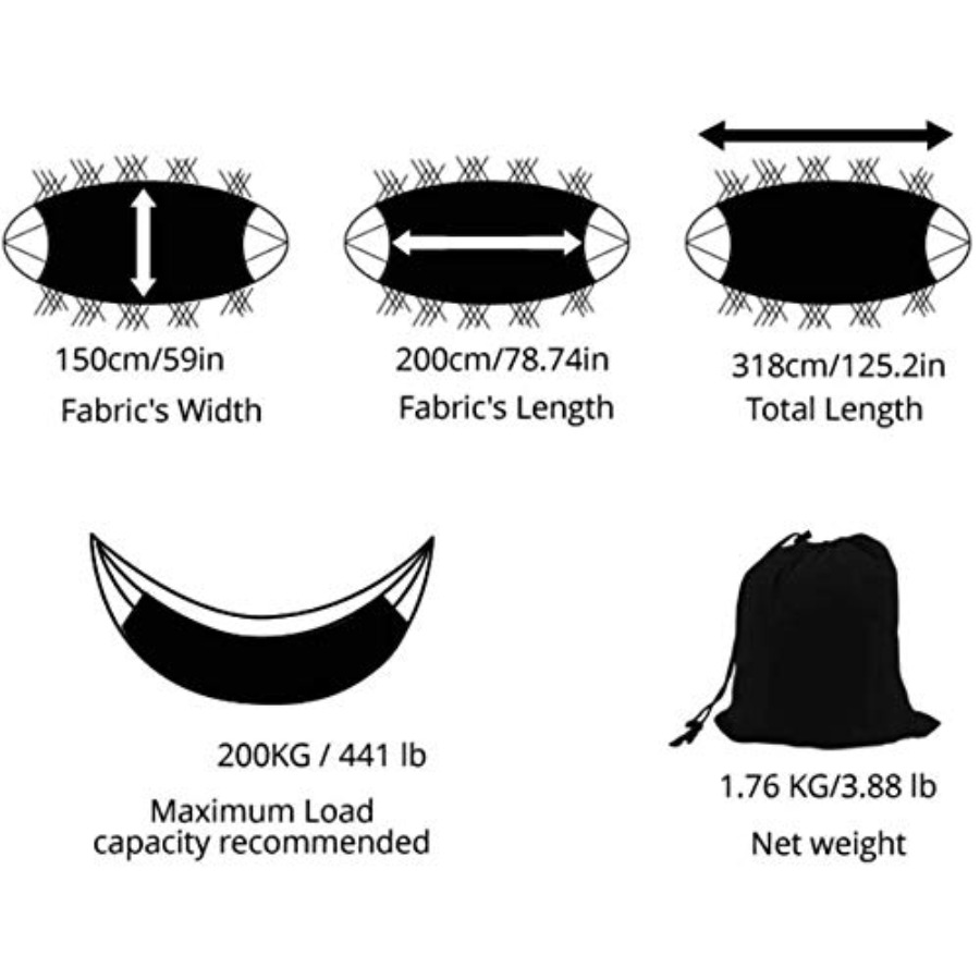Hammock Double Hammocks for Ou - Outdoor Indoor Camping incelemesi ve fiyatı