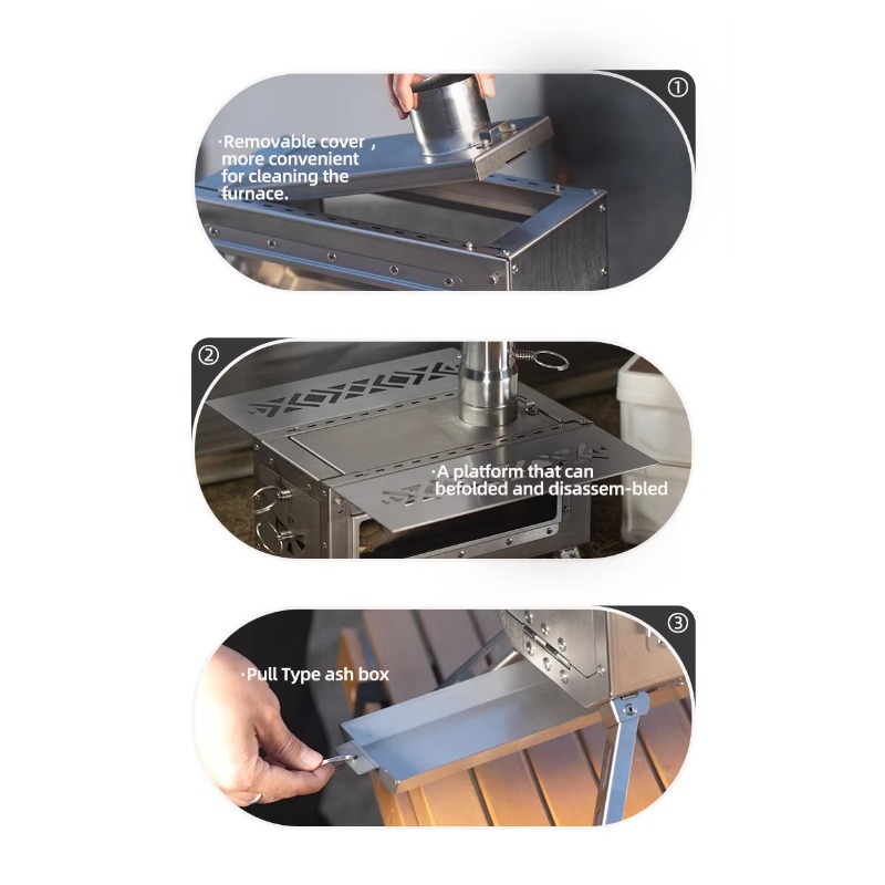 2026 Outdoor Portable Tent Cam - Outdoor Camping Wood Burning Stove incelemesi ve fiyatı