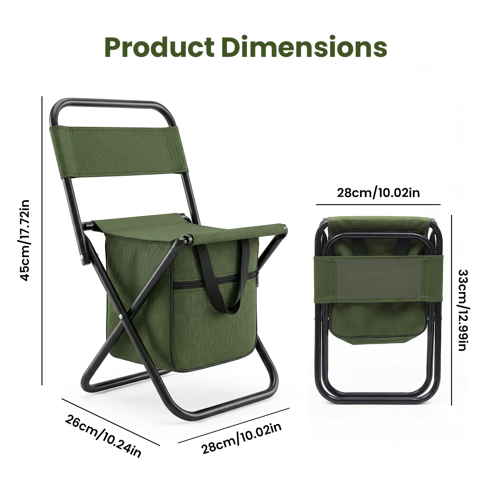 2 in 1 Camping Chair with Larg - Outdoor Camping Folding Chair incelemesi ve fiyatı