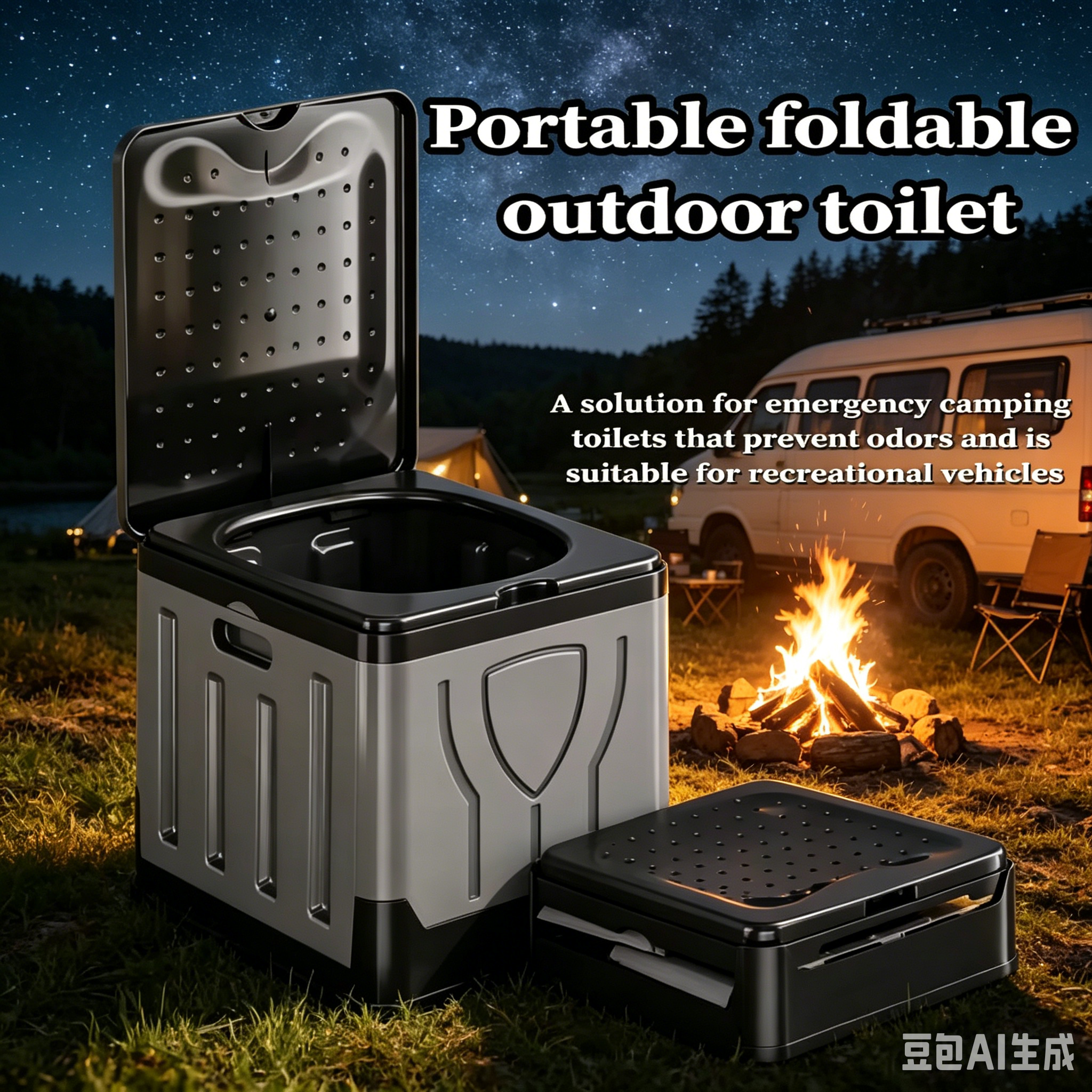 Portable Outdoor Toilets Doubl - Outdoor Camping Bin incelemesi ve fiyatı