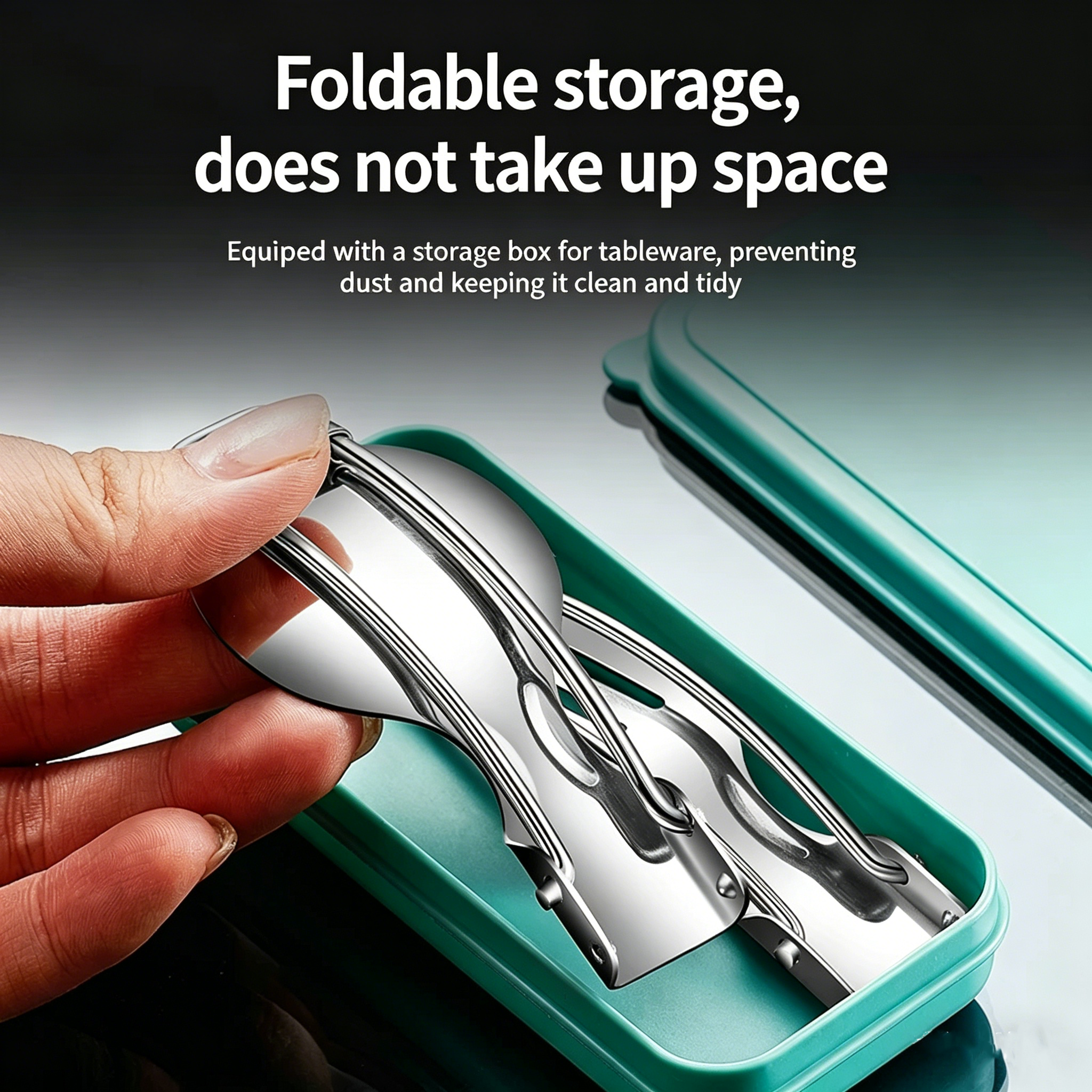 304 Stainless Steel Foldable C - Outdoor Camping Folding Storage Box incelemesi ve fiyatı