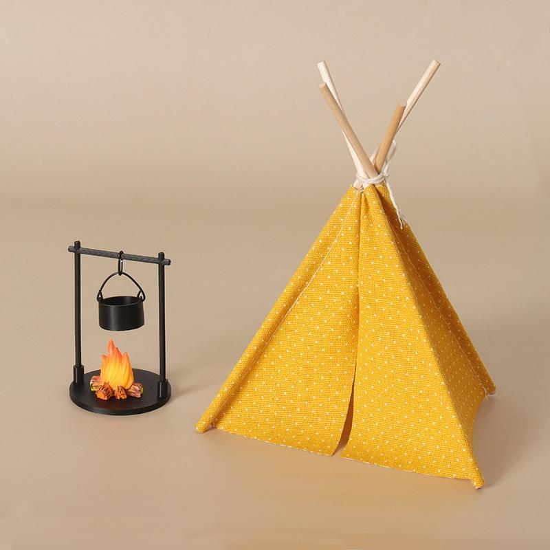 New 1:12 Scale Camping Tent Mo - Outdoor Camping Games incelemesi ve fiyatı
