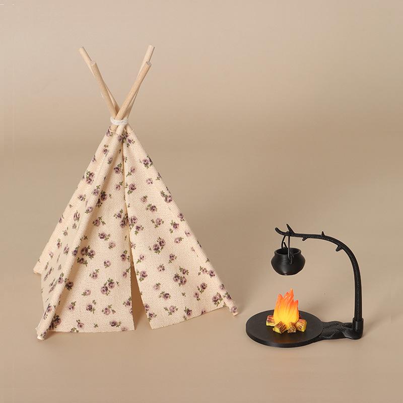 New 1:12 Scale Camping Tent Mo - Outdoor Camping Games incelemesi ve fiyatı