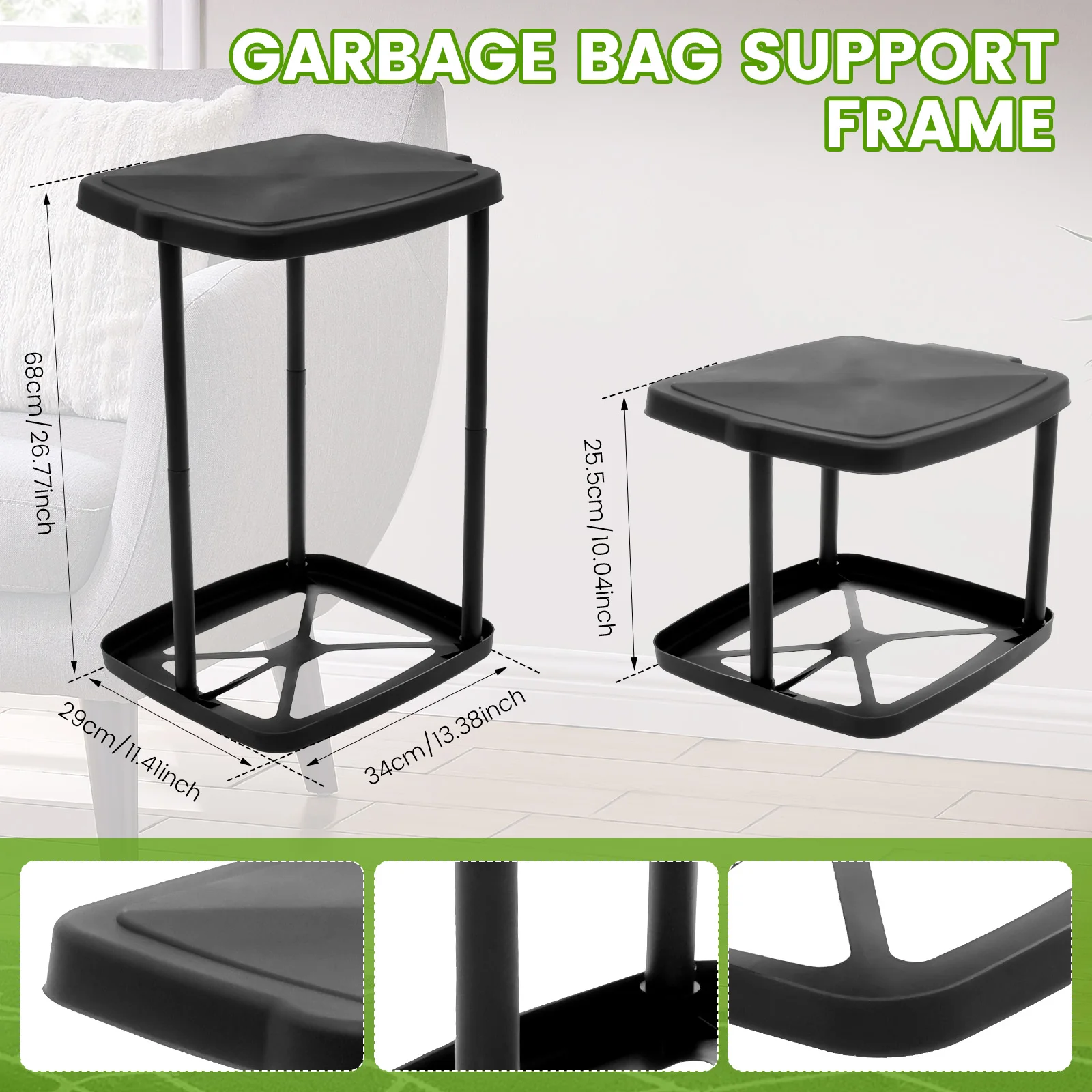 Portable Plastic Trash Can Fol - Outdoor Camping Bin incelemesi ve fiyatı