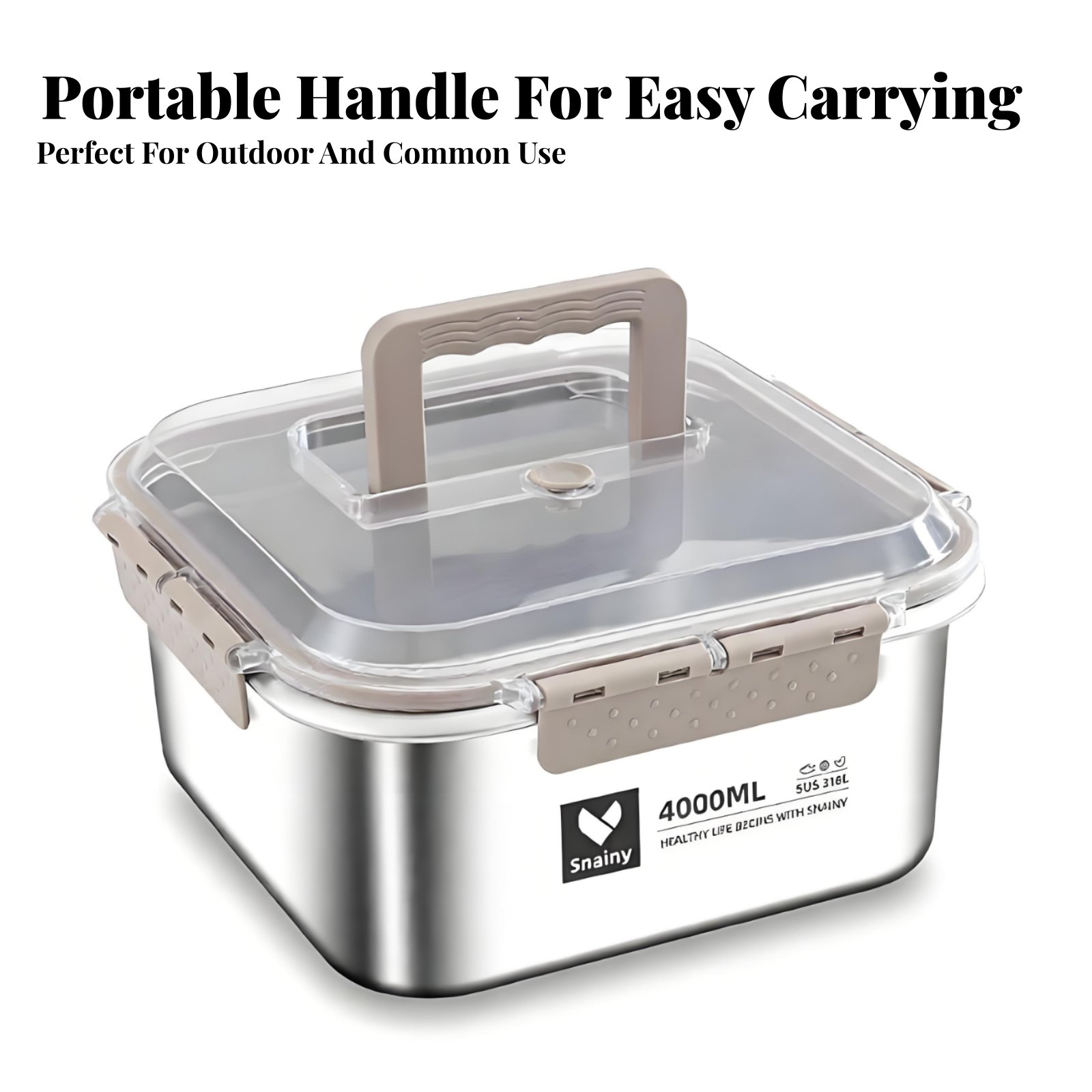 316 Stainless Steel Bento Box, - Outdoor Camping Food incelemesi ve fiyatı