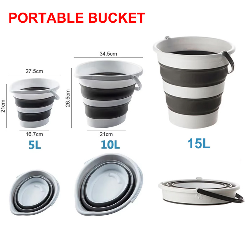 Collapsible Bucket 5L-15L Stri - Outdoor Camping Bin incelemesi ve fiyatı