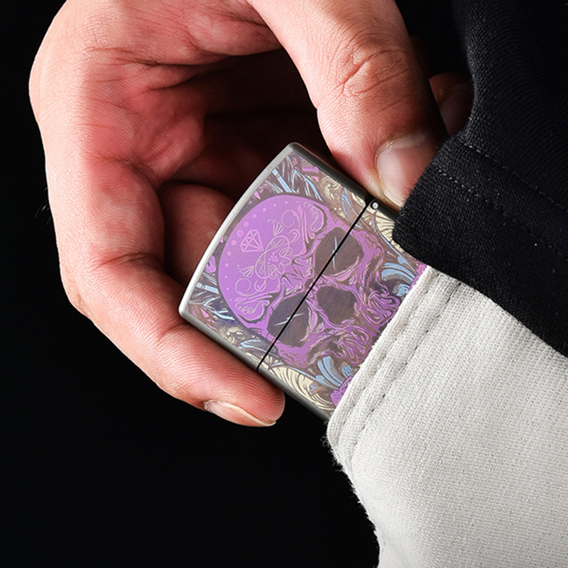 Pink Skull Titanium Alloy Ligh - Outdoor Windproof Lighter incelemesi ve fiyatı