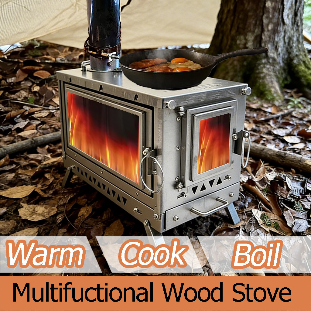 DANCHEL OUTDOOR T3 Titanium Al - Outdoor Camping Wood Burning Stove incelemesi ve fiyatı