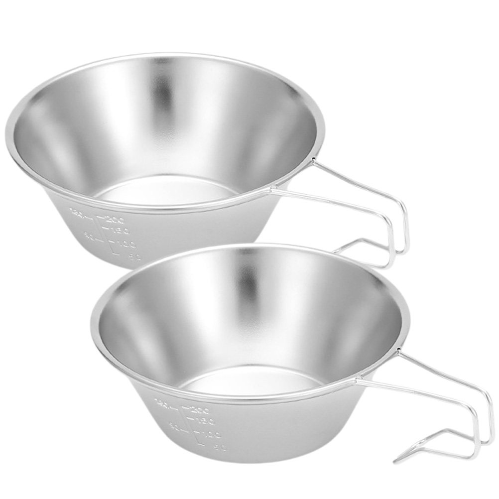 2Pcs Stainless Steel Camping B - Outdoor Camping Food incelemesi ve fiyatı