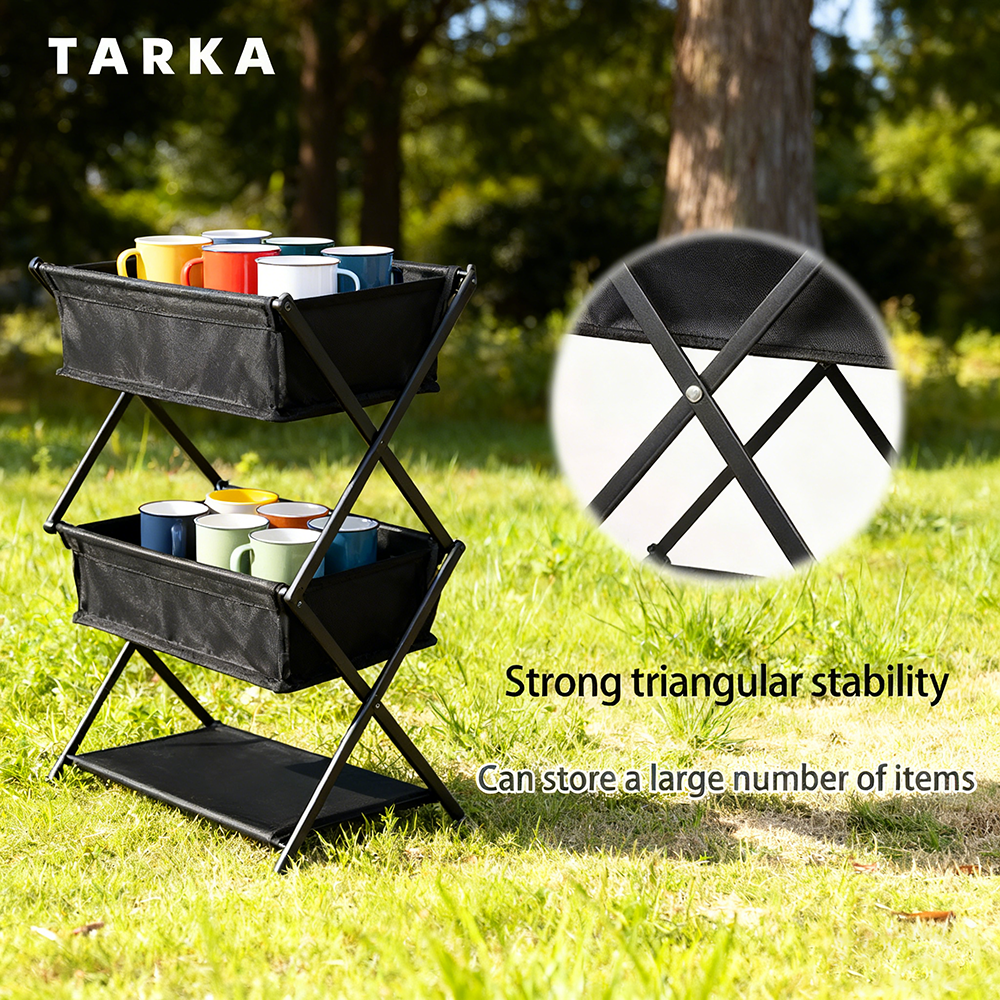 TARKA Camping New Storage Rack - Outdoor Camping Folding Storage Box incelemesi ve fiyatı